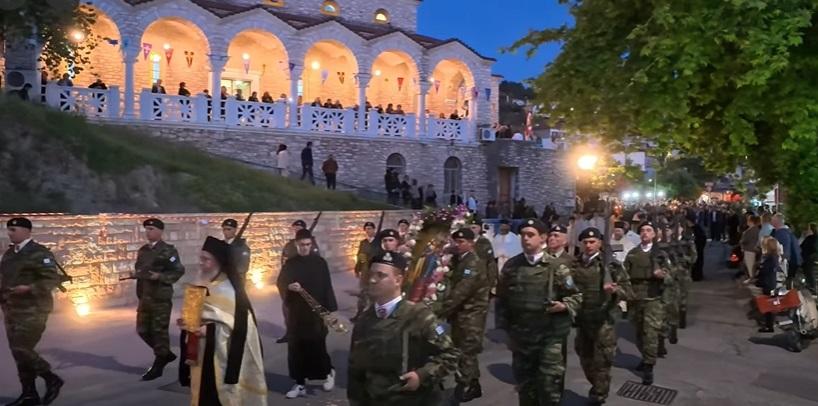 Παραμυθιά: Με μεγαλοπρέπεια η λιτάνευση του Ιερού Σκηνώματος του Αγίου Δονάτου