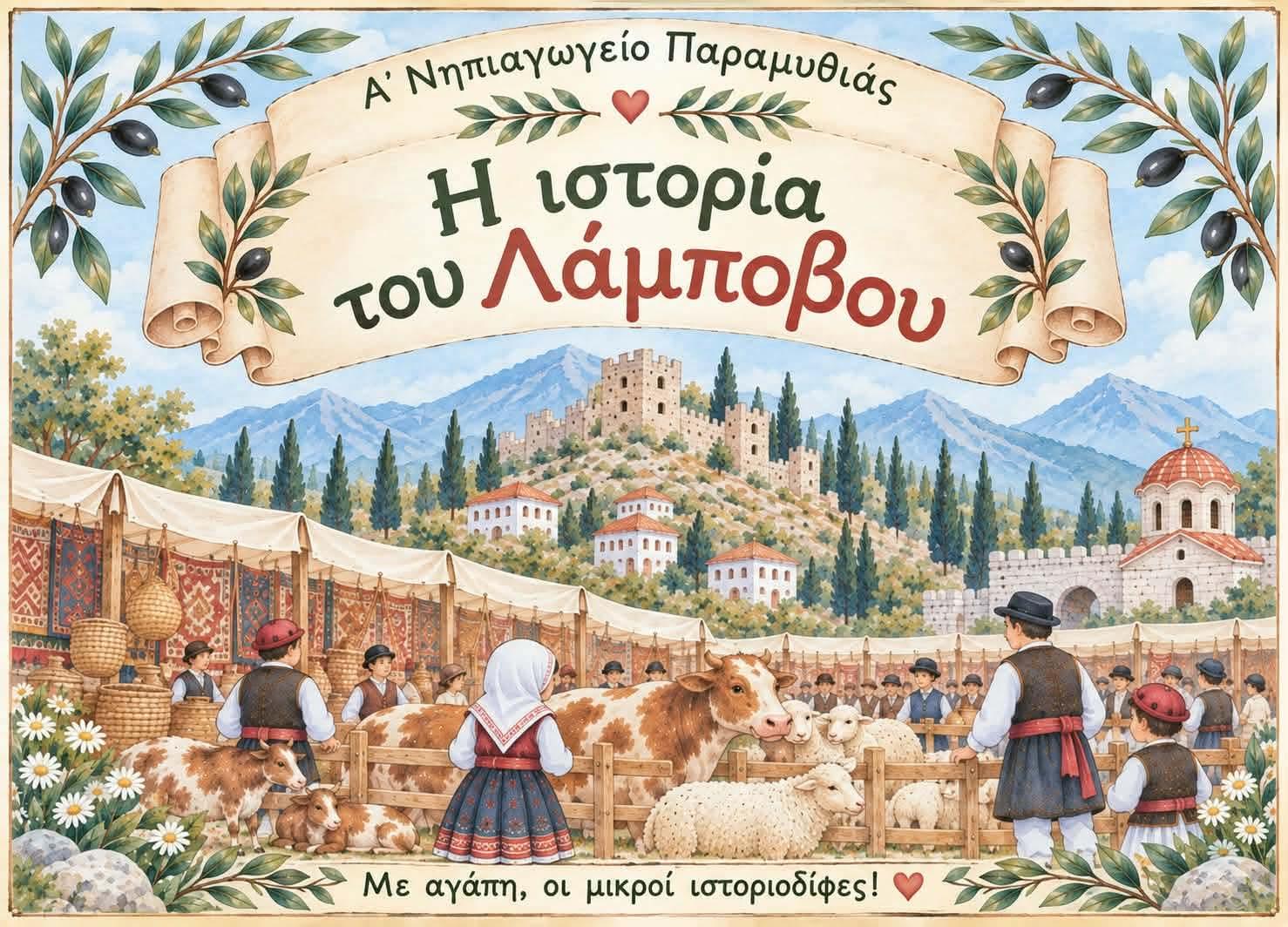 1.500 χρόνια ιστορίας: Το Α’ Νηπιαγωγείο Παραμυθιάς ζωντανεύει τον Λάμποβο