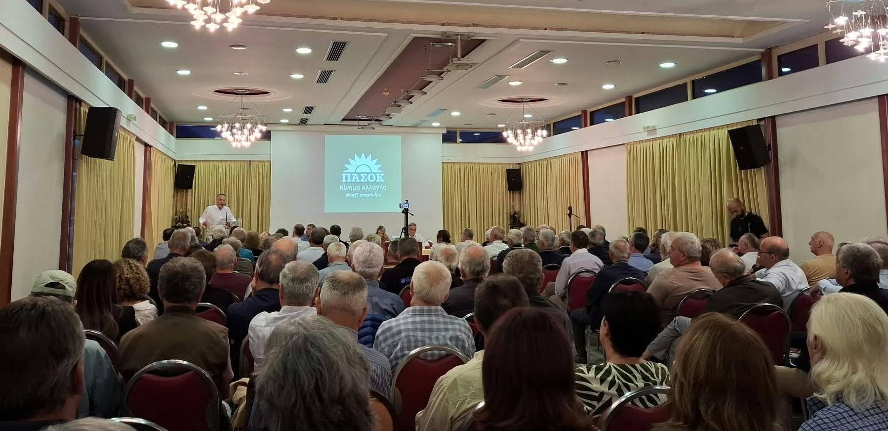 Απο την πολιτική εκδήλωση του ΠΑΣΟΚ Θεσπρωτίας με την Μιλένα Αποστολάκη και τον Κοσμά Βαρσάμη, για το ιδιωτικό χρέος
