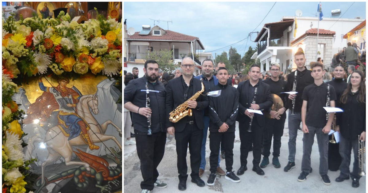 Με μεγαλοπρέπεια η λιτάνευση της εικόνας του Αγίου Γεωργίου στη Νέα Σελεύκεια