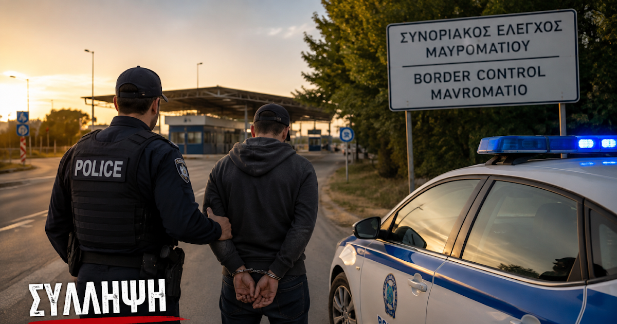 Θεσπρωτία: Σύλληψη διεθνώς διωκόμενου αλλοδαπού στο Μαυρομάτι για διαρρήξεις