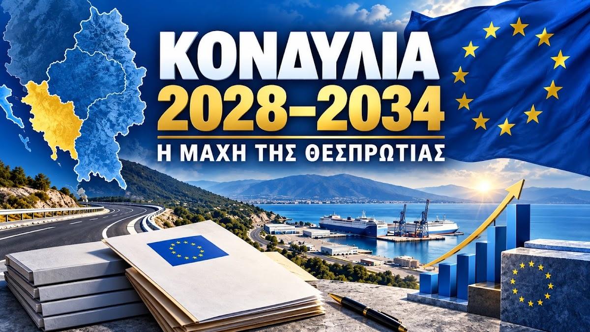 Κονδύλια 2028–2034: Η μεγάλη μάχη της Ηπείρου και της Θεσπρωτίας για τα νέα ευρωπαϊκά έργα