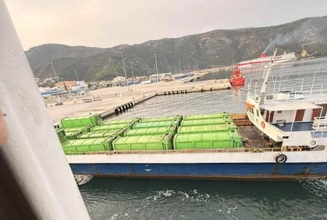 Αυτοψία και σοβαρά ευρήματα σε πλοίο της γραμμής Κέρκυρα - Ηγουμενίτσα για τη μεταφορά απορριμμάτων
