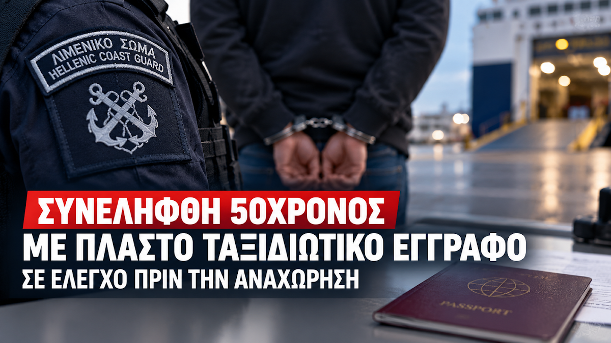 Ηγουμενίτσα: Σύλληψη 50χρονου στο λιμάνι με πλαστό ταξιδιωτικό έγγραφο