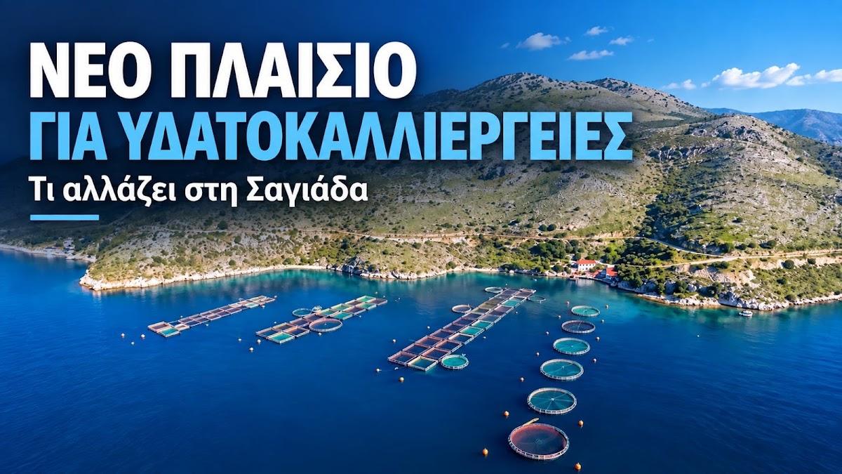 Νέοι κανόνες για τις υδατοκαλλιέργειες – Τι αλλάζει για τη Σαγιάδα και την ΠΟΑΥ Θεσπρωτίας