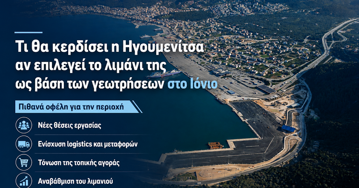Η σημασία της Ηγουμενίτσας ως κόμβος για τις εξορύξεις υδρογονανθράκων στο Ιόνιο