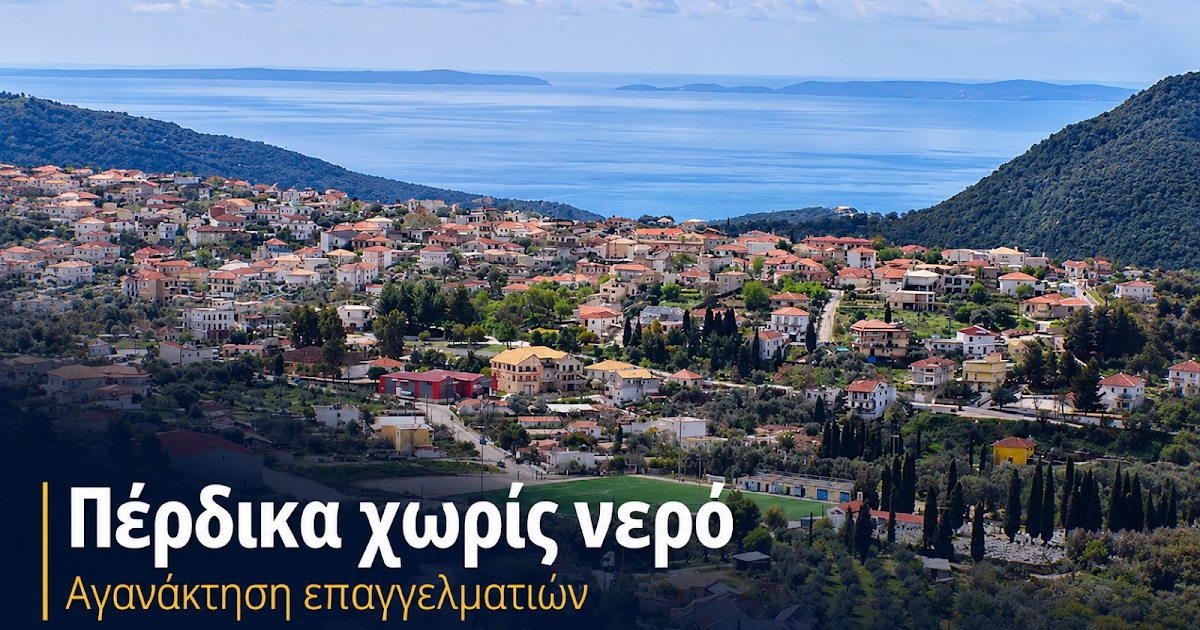 Πέρδικα Θεσπρωτίας: Σε απόγνωση οι επαγγελματίες λόγω των συνεχών διακοπών νερού