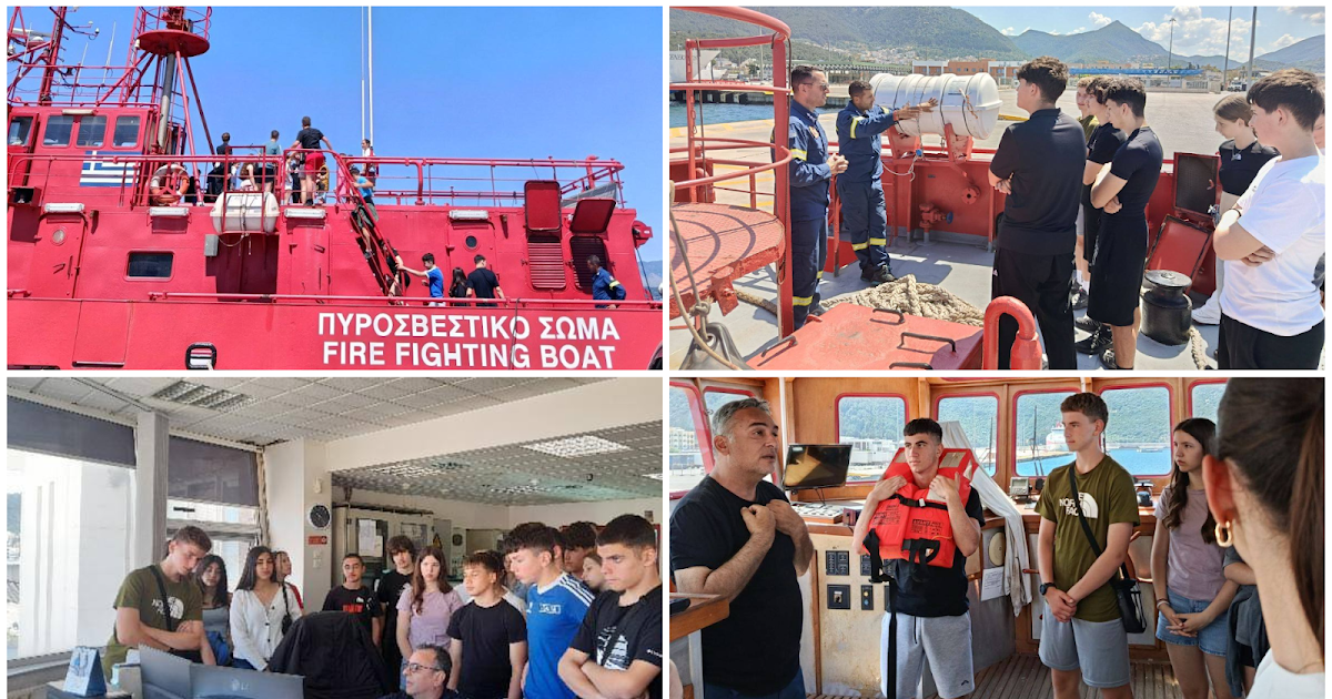 Εκπαιδευτική επίσκεψη μαθητών του 2ου Γυμνασίου Ηγουμενίτσας στις λιμενικές εγκαταστάσεις