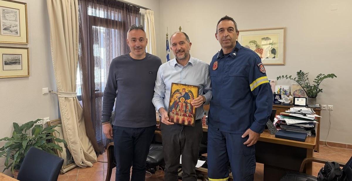 Συνάντηση Δημάρχου Σουλίου Αθανασίου Ντάνη με το Πυροσβεστικό Κλιμάκιο Παραμυθιάς για αναβάθμιση εγκαταστάσεων