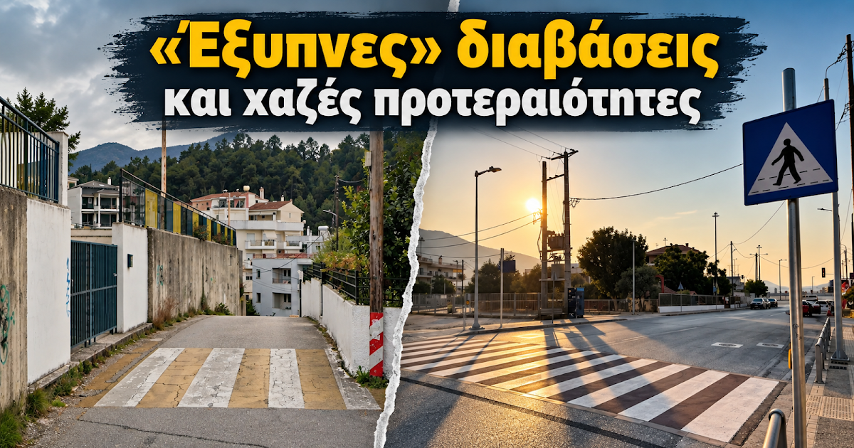 Ηγουμενίτσα: «Έξυπνες» διαβάσεις πεζών που καταλήγουν σε τοίχους