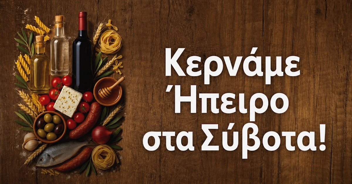«Κερνάμε Ήπειρο» στα Σύβοτα: Δωρεάν προβολή και απευθείας πωλήσεις για τους τοπικούς παραγωγούς
