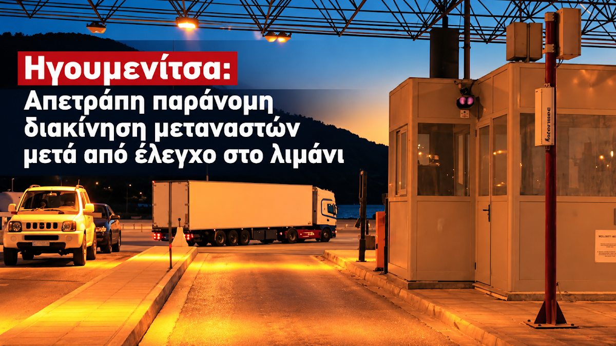 Ηγουμενίτσα: Παράνομη διακίνηση μεταναστών απετράπη μετά από έλεγχο στο λιμάνι