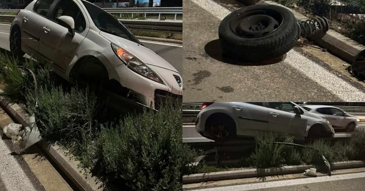 Τροχαίο στην Ηγουμενίτσα: Αυτοκίνητο προσέκρουσε στο διαχωριστικό διάζωμα στο δρόμο προς Μαυρούδι