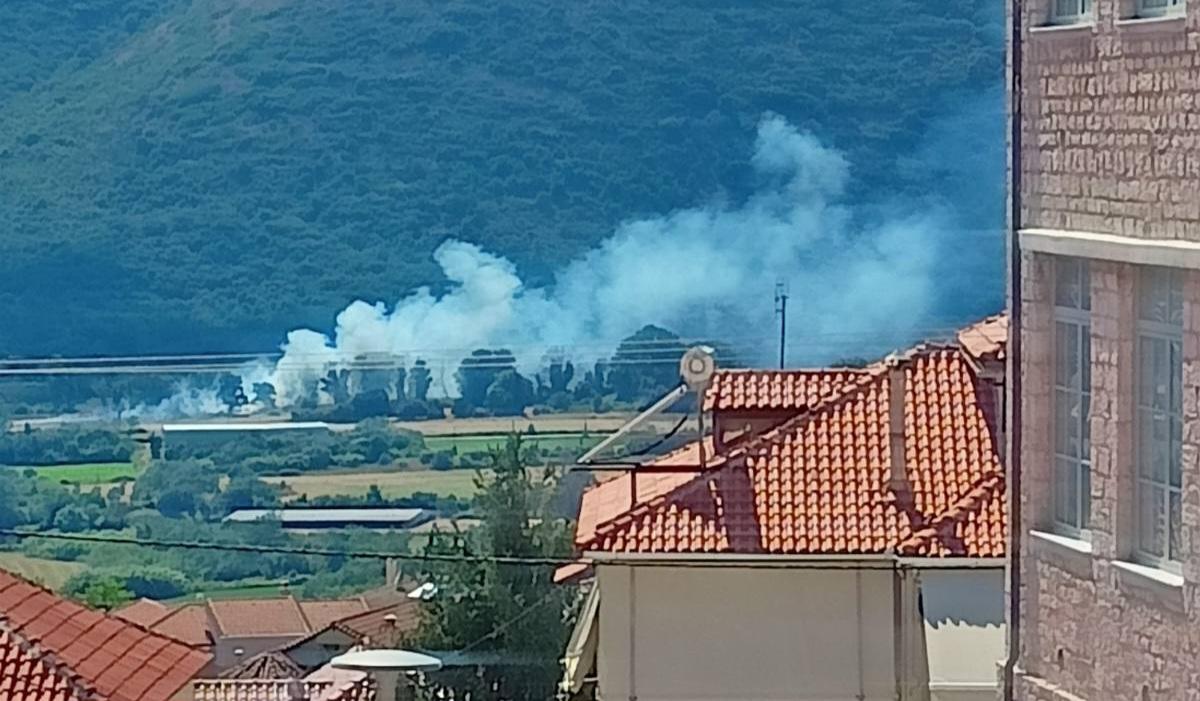 Φωτιά στην Παραμυθιά: Σε κινητοποίηση η Πυροσβεστική στον κάμπο